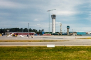 Image of dublin airport control tower being built which included lighting control